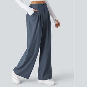 Halara Flex™ High Waisted Side Pocket Wide Leg Waffle Work Pants size XL